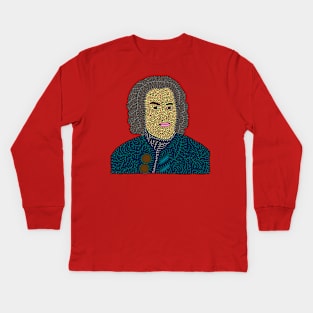 Bach Portrait Kids Long Sleeve T-Shirt